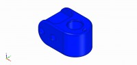 Supporto piantone blu anodizzato - Blue Anodized Steering Column Mount