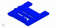 BASE TELAIO ANODIZZATA BLU – ANODIZED BLUE FRAME BASE