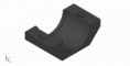 SUPPORTO INFERIORE ANODIZZATO NERO - ANODIZED BLACK LOWER MOUNT
