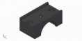 SUPPORTO SUPERIORE ANODIZZATO NERO - LOWER BLACK ANODIZED MOUNT