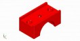 SUPPORTO SUPERIORE ANODIZZATO ROSSO - LOWER RED ANODIZED MOUNT